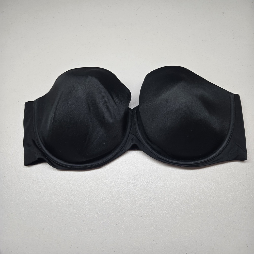 Cacique Women Bra 46DDD Black T Shirt Underwired Multiway READ